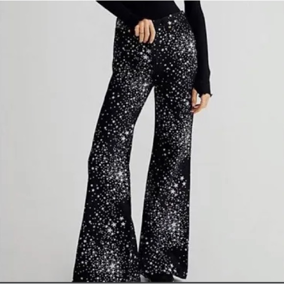 Free People Denim - Wrangler × Free People Star Struck Wanderer High Rise Flare Jeans